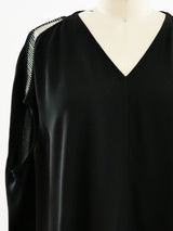 Rick Owens Crepe Top with Caged Shoulders Top arcadeshops.com