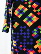 Lanvin Geometric Print Shirt Dress Dress arcadeshops.com