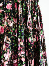 Givenchy Pleated Floral Strapless Dress Dress arcadeshops.com