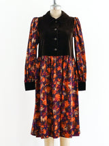 Yves Saint Laurent Printed Fall Dress Dress arcadeshops.com
