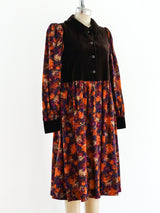 Yves Saint Laurent Printed Fall Dress Dress arcadeshops.com