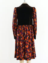 Yves Saint Laurent Printed Fall Dress Dress arcadeshops.com