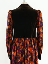 Yves Saint Laurent Printed Fall Dress Dress arcadeshops.com