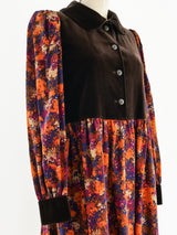 Yves Saint Laurent Printed Fall Dress Dress arcadeshops.com