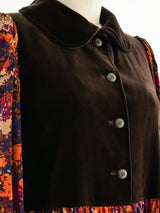 Yves Saint Laurent Printed Fall Dress Dress arcadeshops.com