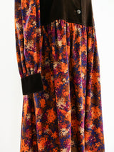 Yves Saint Laurent Printed Fall Dress Dress arcadeshops.com