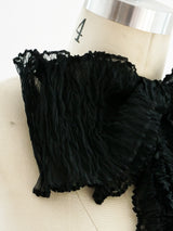 Chanel Silk Ruffle Bow Brooch Accessory arcadeshops.com