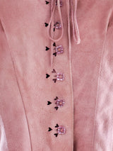 Suede Top with Cutout Details Top arcadeshops.com