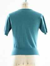 Hollywood Rhinestoned Cashmere Sweater Top arcadeshops.com