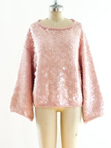 Perry Ellis Paillette Embellished Sweater Top arcadeshops.com