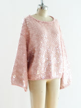 Perry Ellis Paillette Embellished Sweater Top arcadeshops.com
