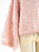 Perry Ellis Paillette Embellished Sweater Top arcadeshops.com