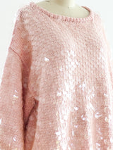 Perry Ellis Paillette Embellished Sweater Top arcadeshops.com