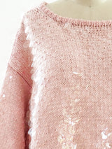 Perry Ellis Paillette Embellished Sweater Top arcadeshops.com