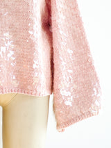 Perry Ellis Paillette Embellished Sweater Top arcadeshops.com