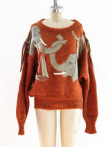 Elephant Applique Sweater Top arcadeshops.com