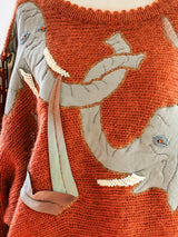 Elephant Applique Sweater Top arcadeshops.com