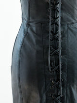 North Beach Leather Lace Up Dress Dress arcadeshops.com