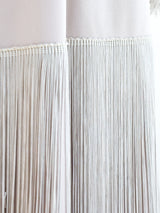 Beige Fringed Jersey Dress Dress arcadeshops.com