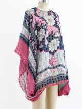 Silk Floral Caftan Top Top arcadeshops.com