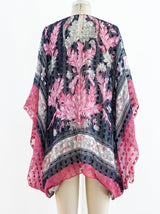 Silk Floral Caftan Top Top arcadeshops.com