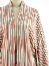 Striped Silk Kimono Jacket arcadeshops.com