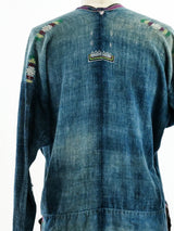 Embroidered Indigo Duster Jacket arcadeshops.com