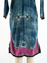 Embroidered Indigo Duster Jacket arcadeshops.com