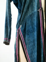 Embroidered Indigo Duster Jacket arcadeshops.com