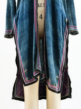 Embroidered Indigo Duster Jacket arcadeshops.com