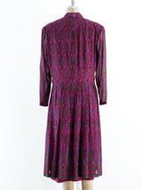 Pauline Trigere Paisley Crepe Dress Dress arcadeshops.com