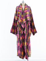 Oversized Woven Ikat Duster Jacket arcadeshops.com