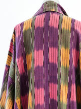 Oversized Woven Ikat Duster Jacket arcadeshops.com