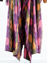 Oversized Woven Ikat Duster Jacket arcadeshops.com