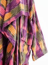 Oversized Woven Ikat Duster Jacket arcadeshops.com