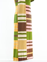 Graphic Printed Jersey Maxi Dress arcadeshops.com