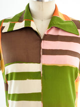 Graphic Printed Jersey Maxi Dress arcadeshops.com