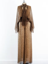 Ombre Silk Chiffon Jumpsuit Suit arcadeshops.com