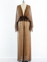 Ombre Silk Chiffon Jumpsuit Suit arcadeshops.com