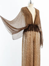 Ombre Silk Chiffon Jumpsuit Suit arcadeshops.com