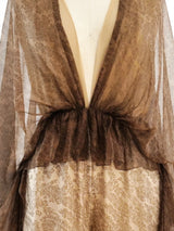 Ombre Silk Chiffon Jumpsuit Suit arcadeshops.com