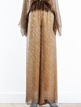 Ombre Silk Chiffon Jumpsuit Suit arcadeshops.com