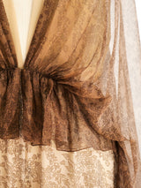 Ombre Silk Chiffon Jumpsuit Suit arcadeshops.com