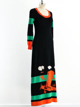 Sant'Angelo Airplane Knit Maxi Dress Dress arcadeshops.com