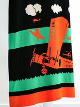 Sant'Angelo Airplane Knit Maxi Dress Dress arcadeshops.com