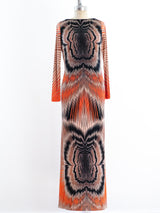Optic Print Jersey Maxi Dress Dress arcadeshops.com