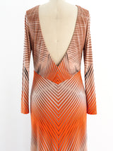 Optic Print Jersey Maxi Dress Dress arcadeshops.com