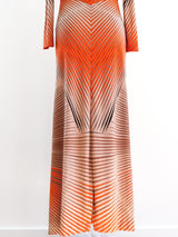 Optic Print Jersey Maxi Dress Dress arcadeshops.com