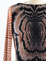 Optic Print Jersey Maxi Dress Dress arcadeshops.com