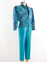 Thai Silk Turquoise Ensemble Suit arcadeshops.com